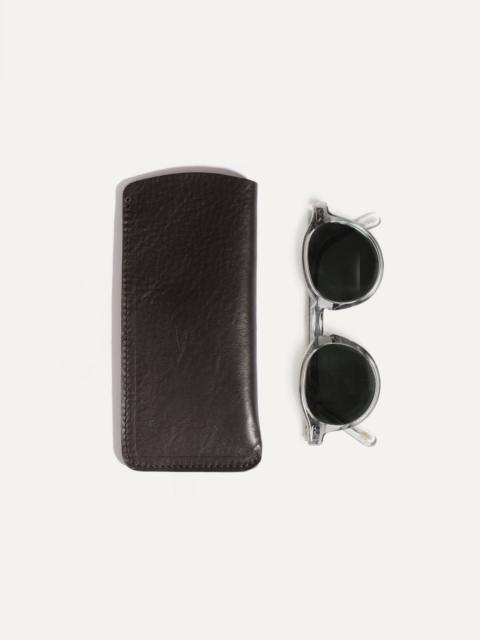 Bleu de Chauffe BINOCLE GLASSES CASE  -  DARK BROWN
