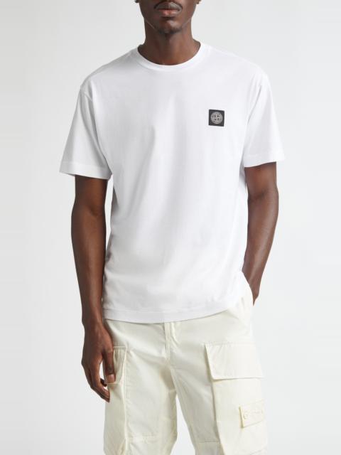 Stone Island Stone Island Logo Patch Cotton T-Shirt in White at Nordstrom