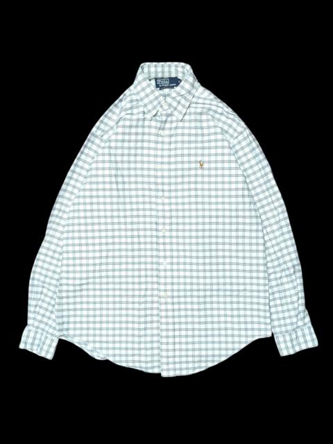 Other Designers Polo Ralph Lauren Shirt White Check Plaid Long Sleeve Pony