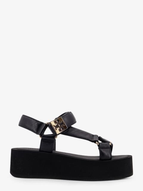 Other Designers Tory Burch Mellow Leather Wedge Sandals