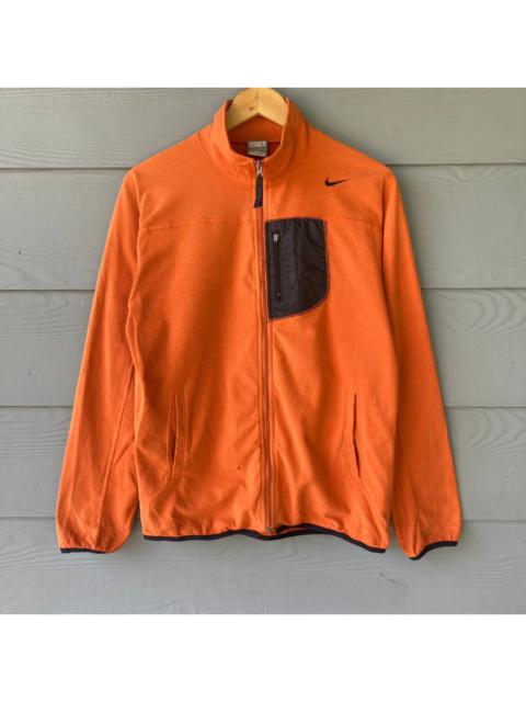 Vintage Nike Fit Therma Orange Blank Fleece Sweater