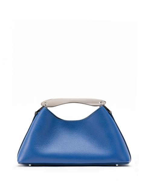 Elleme Mini Boomerang Pebbled Leather Azure Blue - Silver