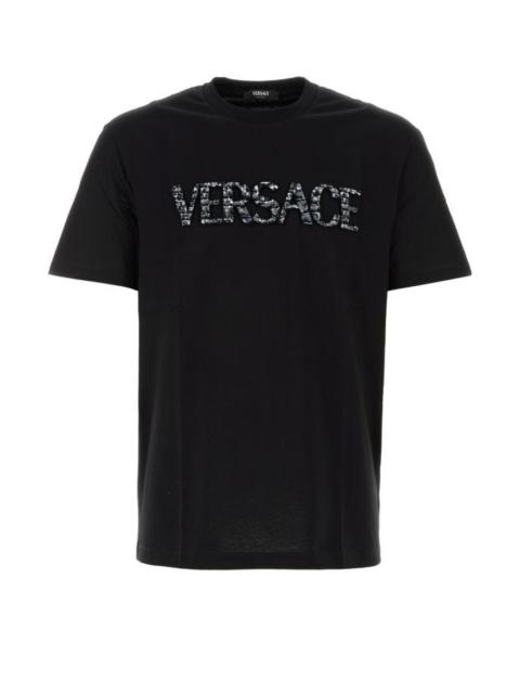 Versace Man Black Cotton T-Shirt