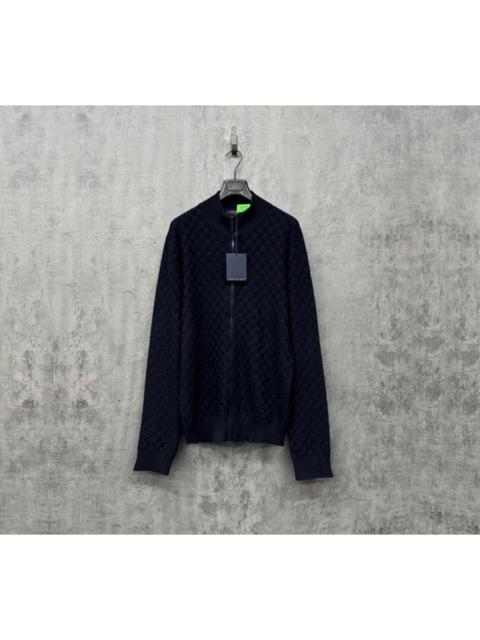 Louis Vuitton Louis Vuitton (LV) new all-over checkerboard knit jacket