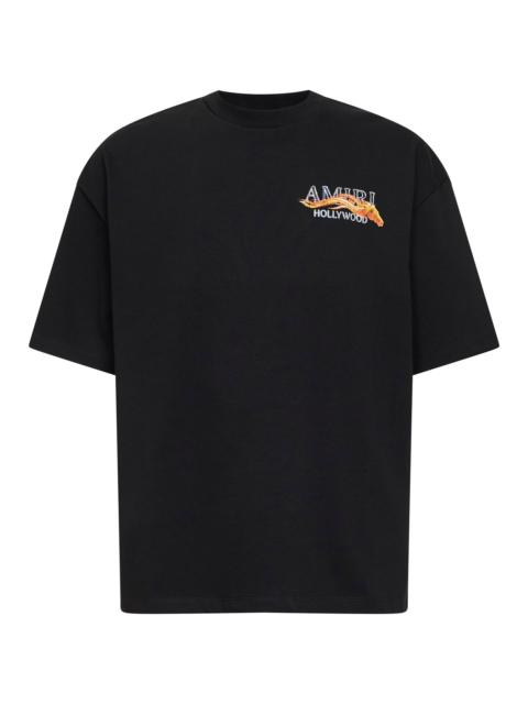 AMIRI Amiri Men Black Jersey Amiri Hollywood Horse T-Shirt