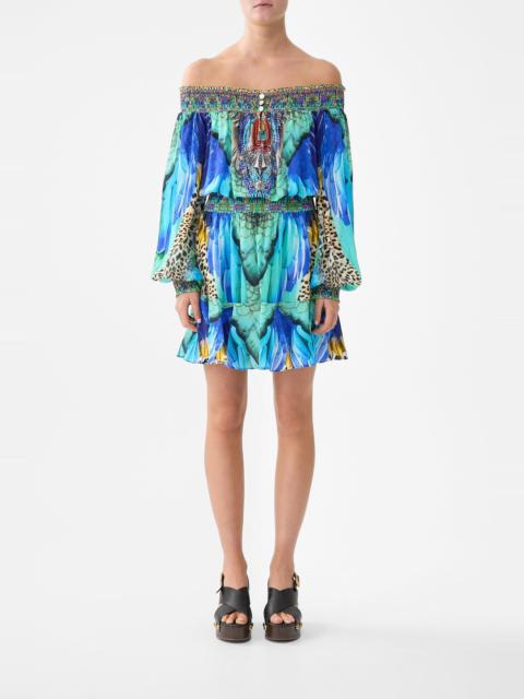 CAMILLA OFF SHOULDER SHORT DRESS