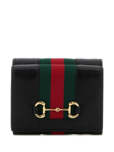 GUCCI Gucci Women Black Leather Wallet