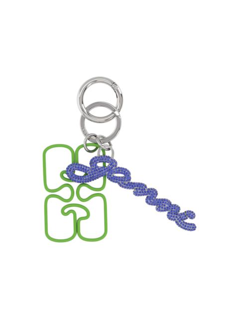 GANNI Keychain With Logo