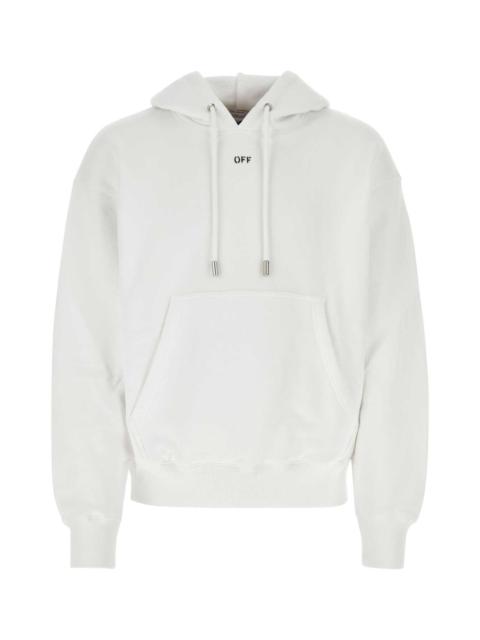 Off-White Off White Men White Cotton Sweatshirt