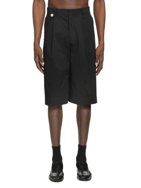 Simone Rocha Tailored Wide Leg Shorts With Daisy