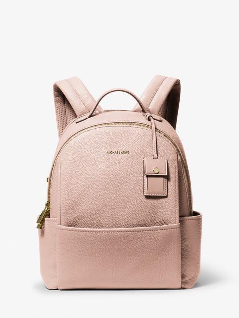 MICHAEL KORS Sable Medium Pebbled Leather Backpack
