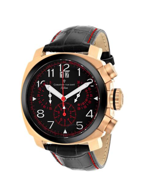 Other Designers Christian Van Sant Grand Python Chronograph Quartz Black Dial Men's Watch CV3AU8