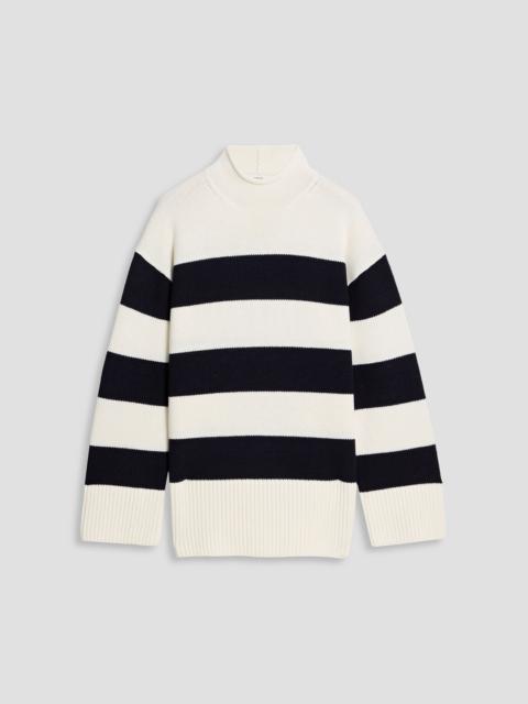 Other Designers Striped wool and cotton-blend turtleneck sweater