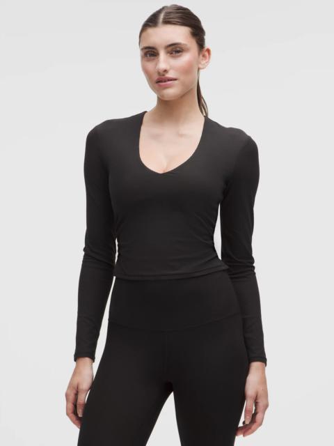 lululemon All It Takes Ribbed Nulu V-Neck Long-Sleeve Shirt *B-D Cups