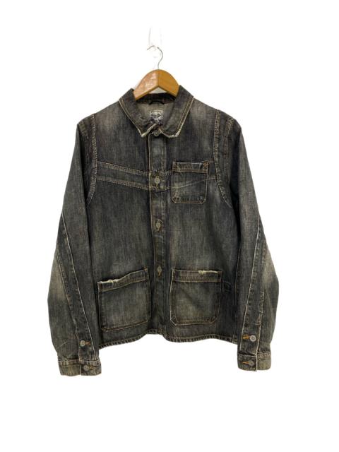 Other Designers Whiz Limited - Whiz Limited Distressed Denim Jacket Nice Design