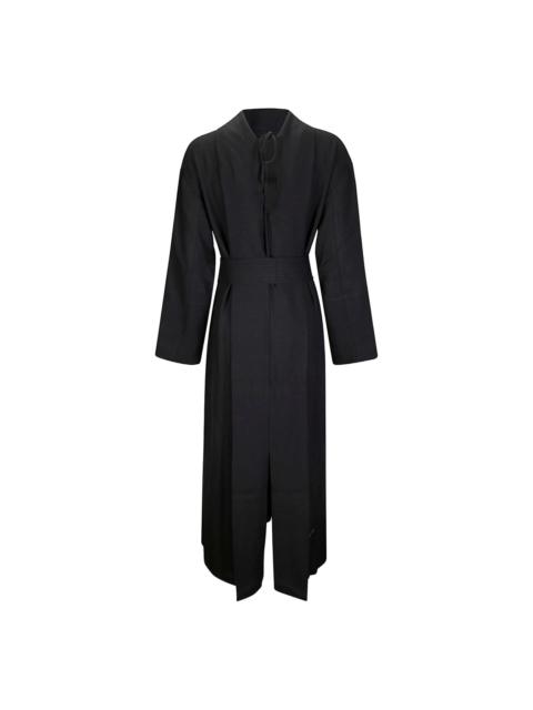 belted midi dress