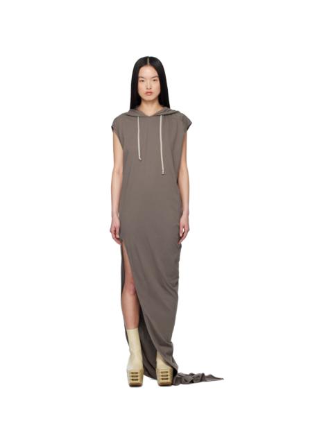 Rick Owens DRKSHDW Brown Hollywood Edfu T Maxi Dress