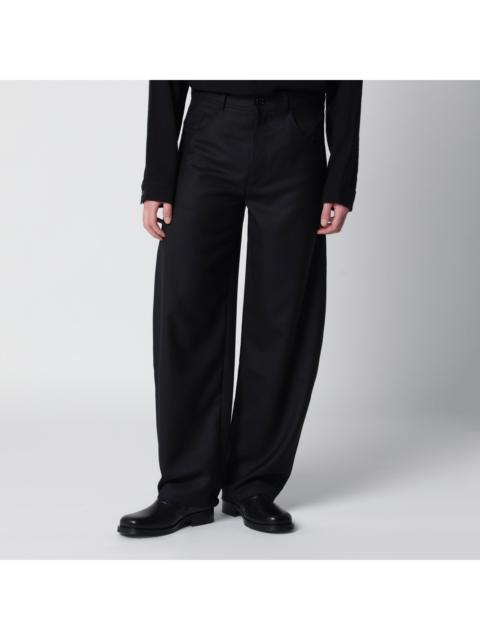 Séfr Sefr Black Wool-Blend Trousers Men