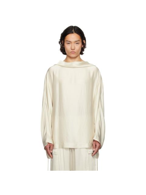 Rick Owens Off-White Hollywood Hooded Tunic Hoodie