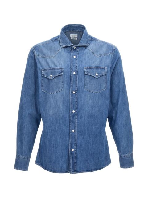 Brunello Cucinelli Brunello Cucinelli Men Denim Shirt