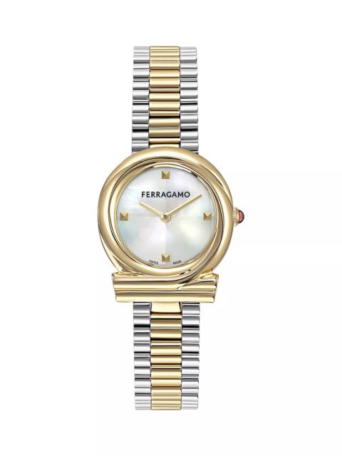 FERRAGAMO Gancini Twisted Watch, 28mm