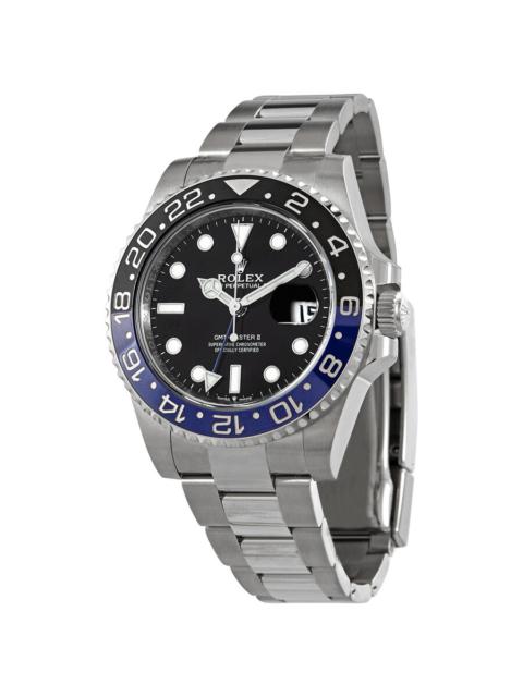 Pre-owned Rolex Gmt-Master Ii GMT Black Dial Men's Watch 126710BKBLSO