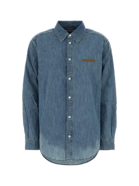 Miu Miu Miu Miu Women Light Blue Chambray Shirt