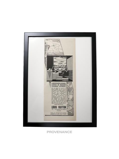 Louis Vuitton Louis Vuitton Antique Vintage Newsprint Ad - Travel Vanity Case
