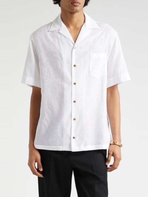 VERSACE Barocco Jacquard Camp Shirt