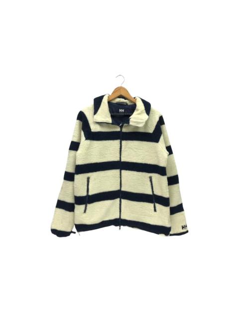 Other Designers Vintage Helly Hansen Small Logo Striped Fleece Jacket