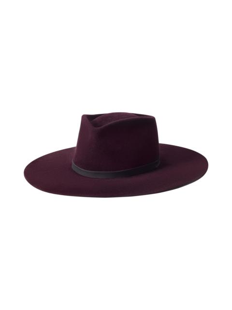 L'AGENCE Reyes Leather Band Fedora