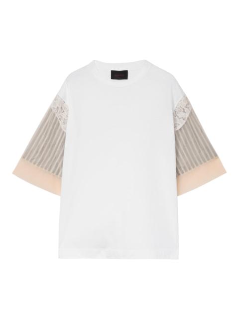 Simone Rocha Trapped Lace Patchwork T-Shirt