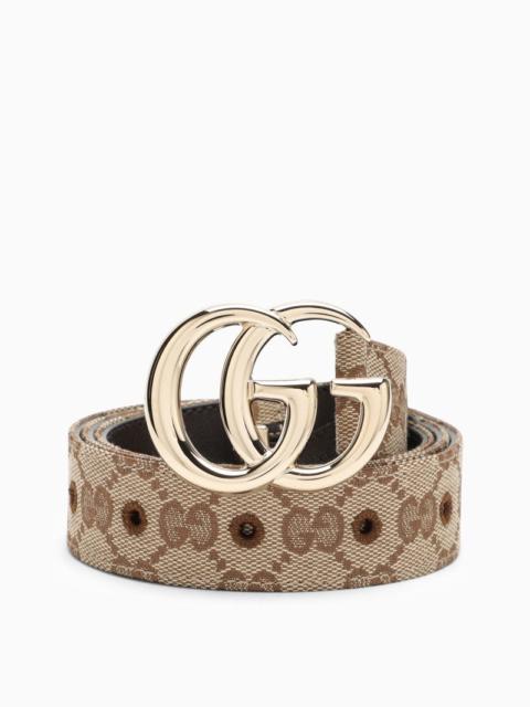 Gucci Gg Marmont Thin Belt In Gg Supreme Women