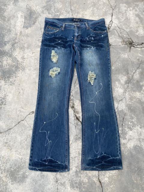 Other Designers If Six Was Nine - ROOT THREE Distressed Flare