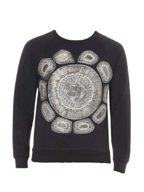 Dries Van Noten Embroidered Cotton Jersey Sweatshirt