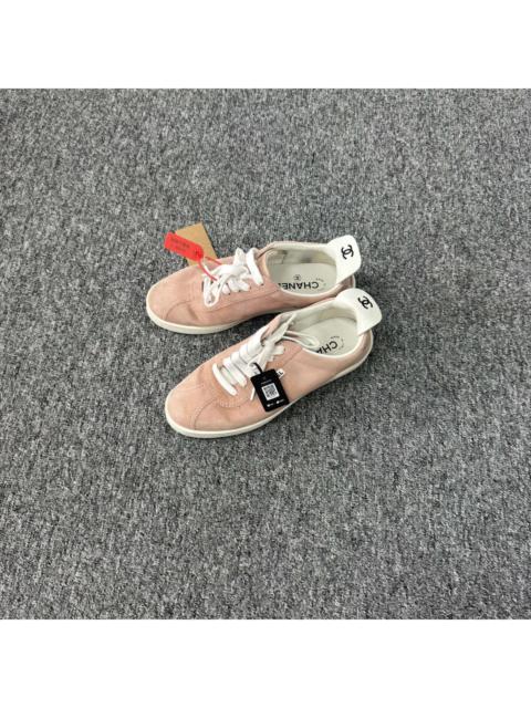 CHANEL Chanel Double C pink suede casual shoes