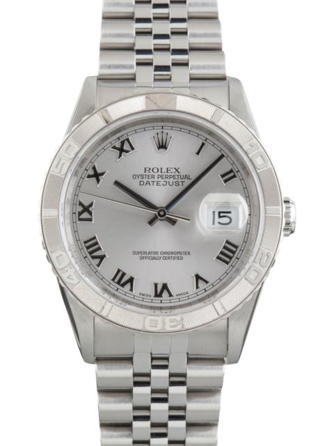 ROLEX Used Rolex Datejust 36 Silver Dial Ref 16264 Turn-O-Graph