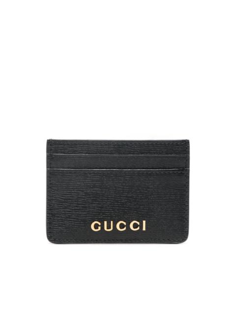 logo-lettering card holder