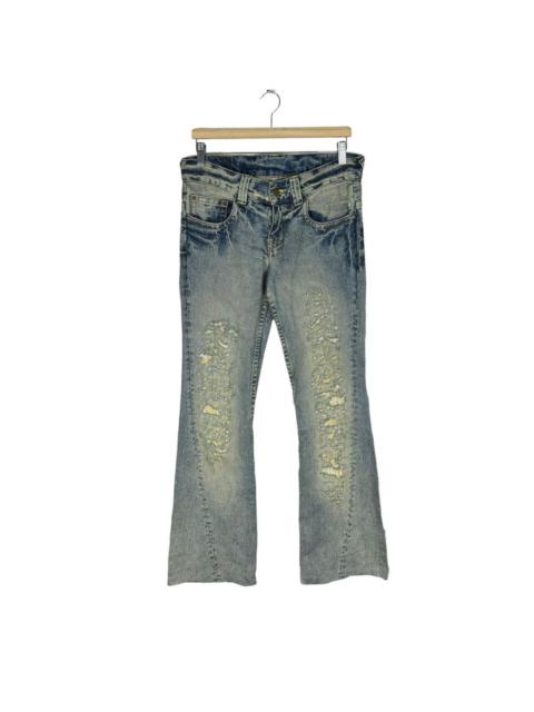 ⚡️TORNADO MART JAPAN FLARE DISTRESS STYLE DENIM JEANS PANTS