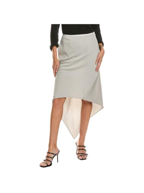 Helmut Lang Wool Scarf Hem Skirt