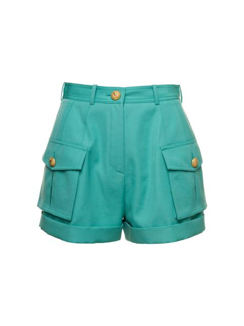 High-waisted Cargo Pockets Shorts