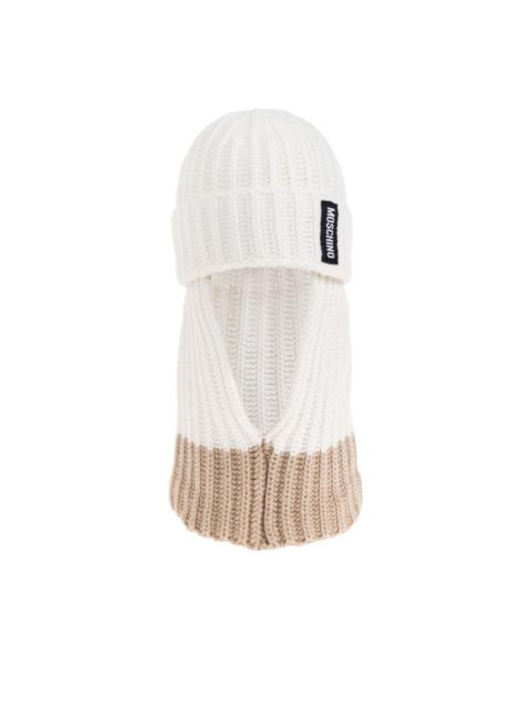 ribbed-knit balaclava