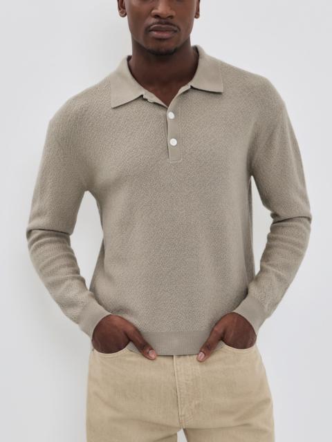 FRAME Long Sleeve Polo Sweater