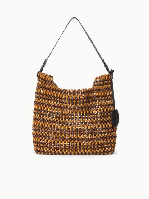 STAUD STAUD DRIFT SHOULDER BAG MULTI WOOD BEADS