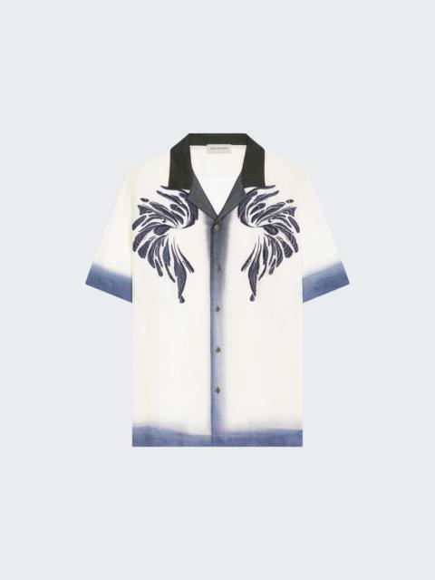 Dries Van Noten Carltone Embroidered Shirt Navy
