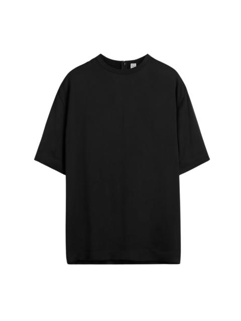 TOTEME Black Satin Tee