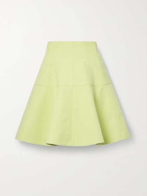 ULLA JOHNSON Kiara Paneled Cotton Mini Skirt