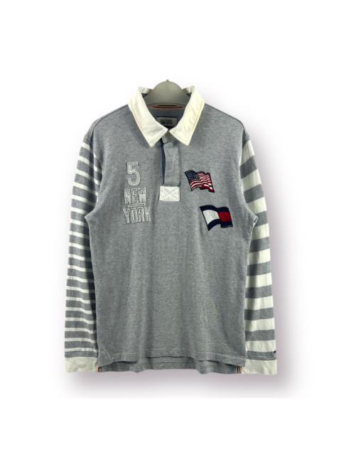 Other Designers Tommy Hilfiger - Hilfiger Denim Tommy Rugby Polo Stripes Tee - M
