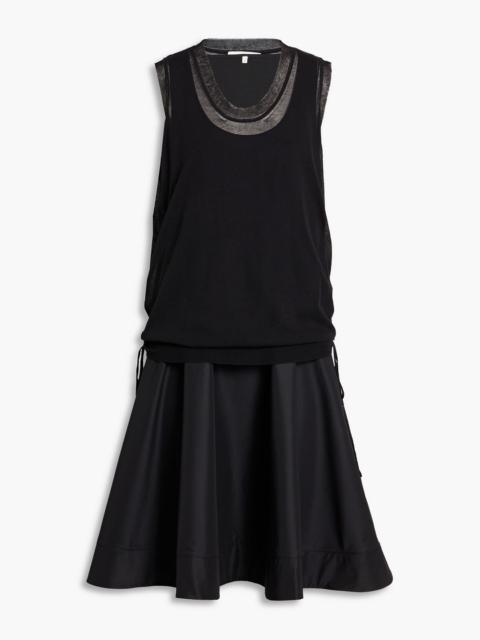 3.1 Phillip Lim Convertible cotton-blend poplin and satin-crepe dress