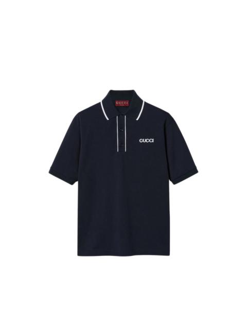 GUCCI Gucci Blue Polo Shirts Men